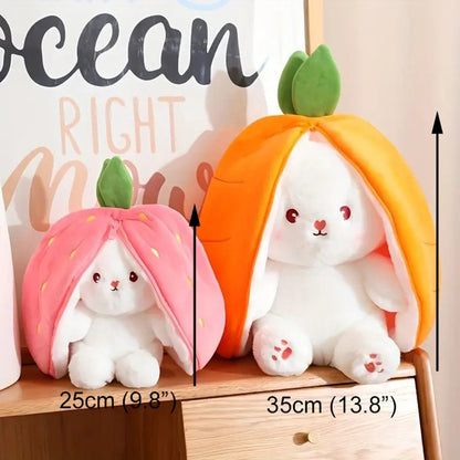 Bunny Plush with Strawberry or Carrot Design – Sweet Toy for Kids