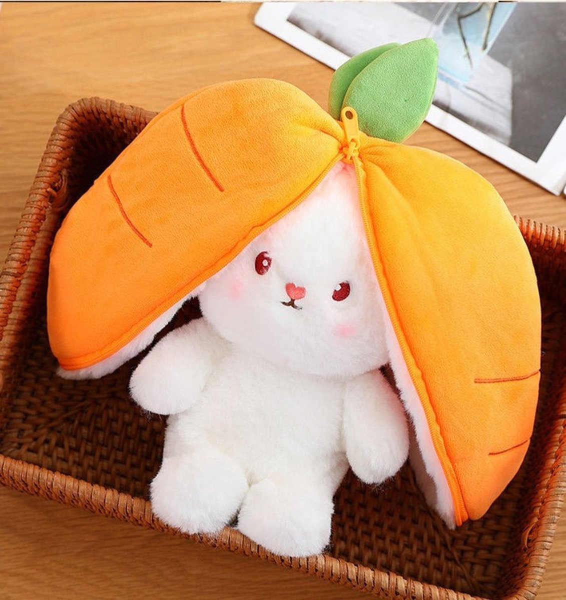 Bunny Plush with Strawberry or Carrot Design – Sweet Toy for Kids