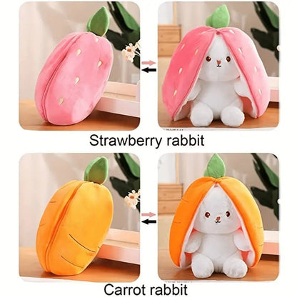 Bunny Plush with Strawberry or Carrot Design – Sweet Toy for Kids