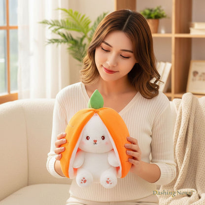 Bunny Plush with Strawberry or Carrot Design – Sweet Toy for Kids