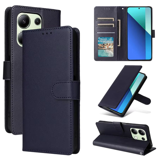 Wallet with Card Slot Kickstand Magnetic Flip Leather Case for Xiaomi Redmi Note 13 Pro plus 12 12S 11 11S 10 10S 9 Pro 8T 7